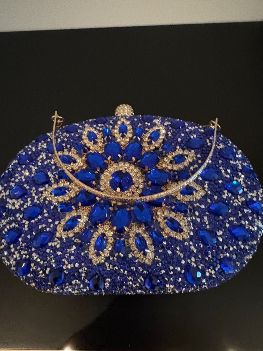 Women's Evening Bag Sparkly Rhinestone Clutch Purse - Picture 4 of 7